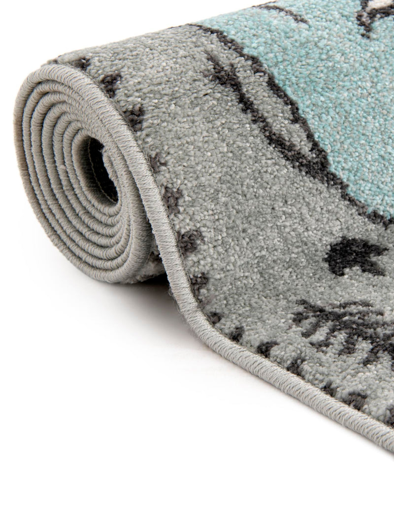 Playful Patterns Collection Area Rug - Enigma Rectangle Gray lifestyle 11