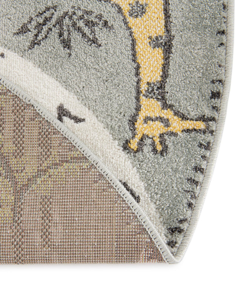 Playful Patterns Collection Area Rug - Enigma Round Gray lifestyle 51