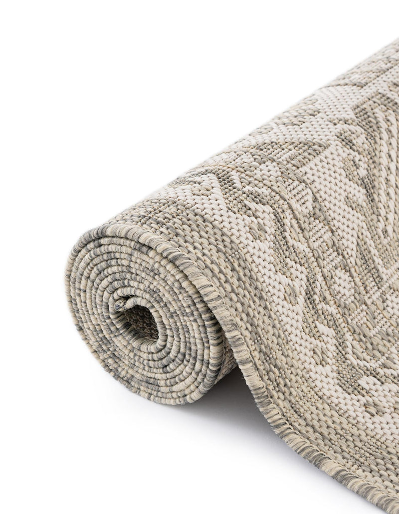 Tribal Terrace Treasures Collection Area Rug - Incan Isle (Light Gray) Hearth Light Gray lifestyle 18
