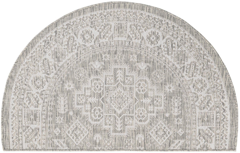 Tribal Terrace Treasures Collection Area Rug - Incan Isle (Light Gray) Hearth Light Gray lifestyle 10
