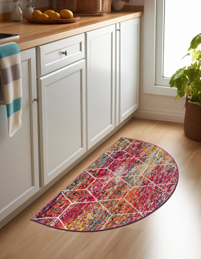 Lattice Garden Collection Area Rug - Arborville (Multi) Hearth Multi lifestyle 23
