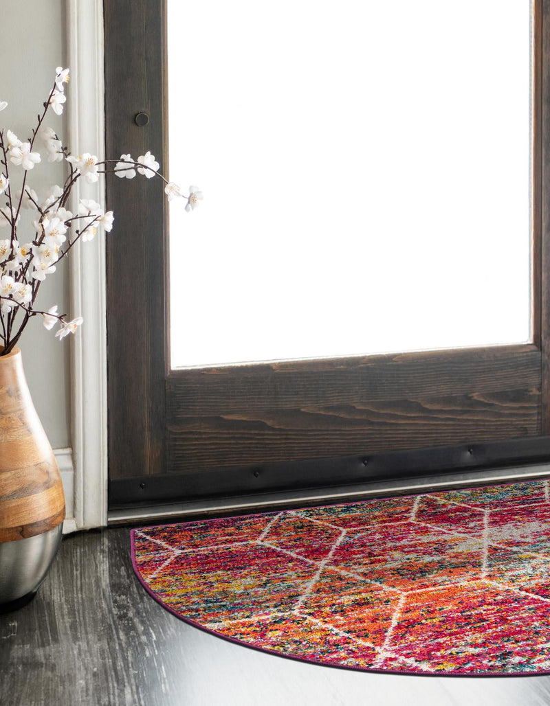 Lattice Garden Collection Area Rug - Arborville (Multi) Hearth Multi lifestyle 29