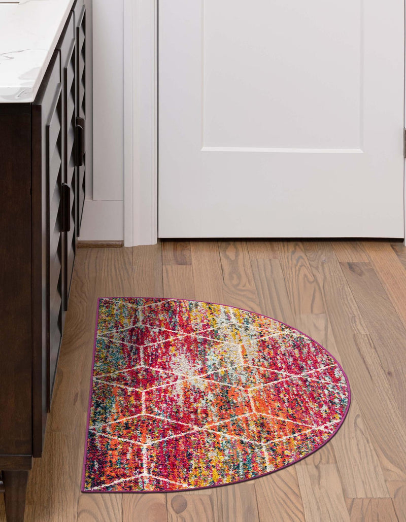 Lattice Garden Collection Area Rug - Arborville (Multi) Hearth Multi lifestyle 65