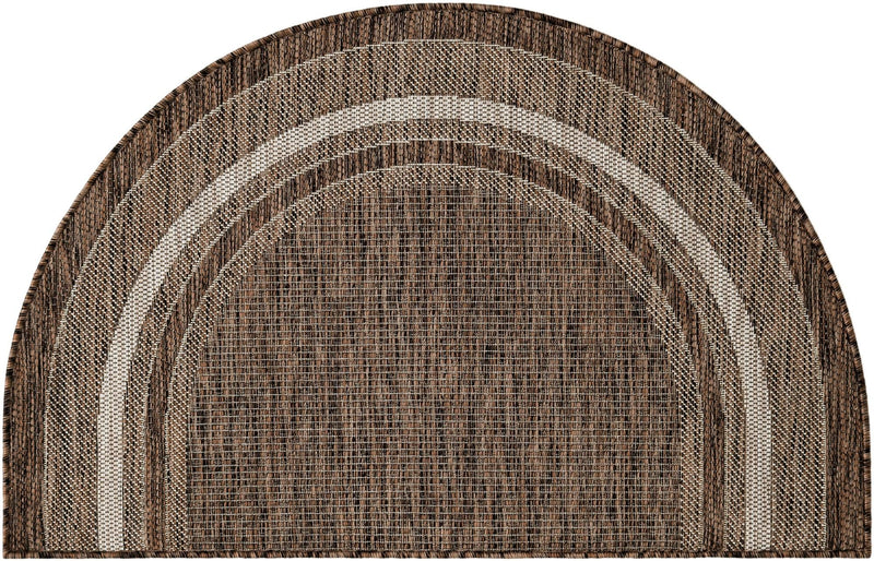 Patio Perimeter Collection Area Rug - Veranda (Brown) Hearth Brown Main