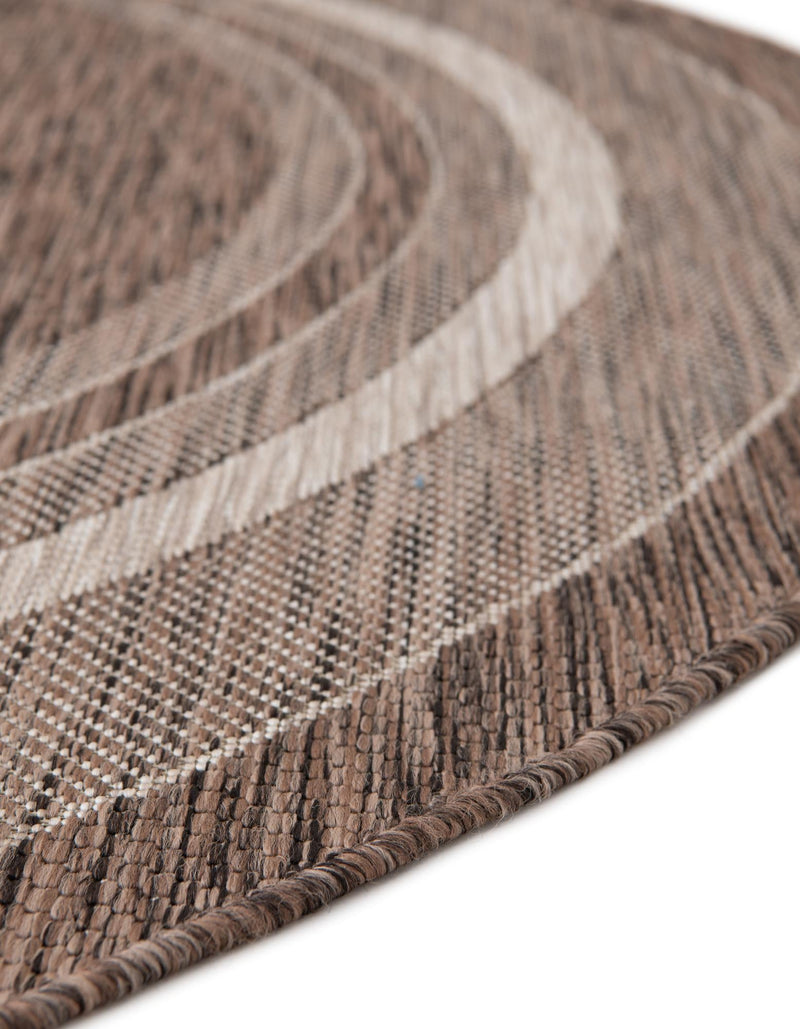Patio Perimeter Collection Area Rug - Veranda (Brown) Hearth Brown lifestyle 13