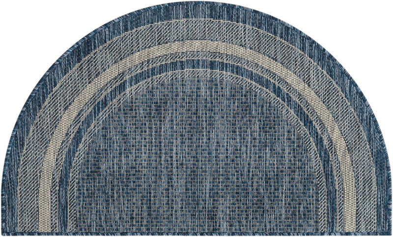 Patio Perimeter Collection Area Rug - Veranda (Blue) Hearth Blue Main