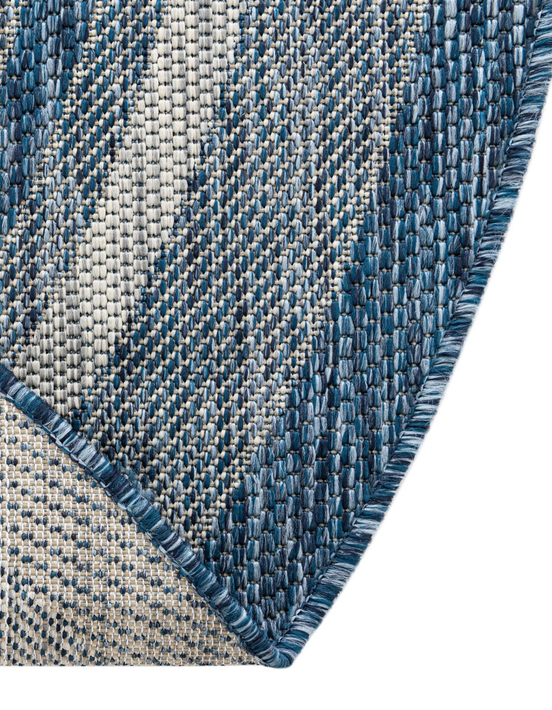 Patio Perimeter Collection Area Rug - Veranda (Blue) Hearth Blue lifestyle 11