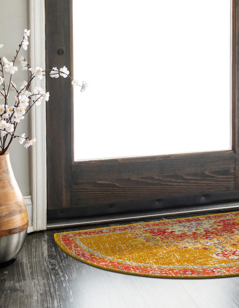 Brighton Terrace Collection Area Rug - Hove (Gold) Hearth Gold lifestyle 50