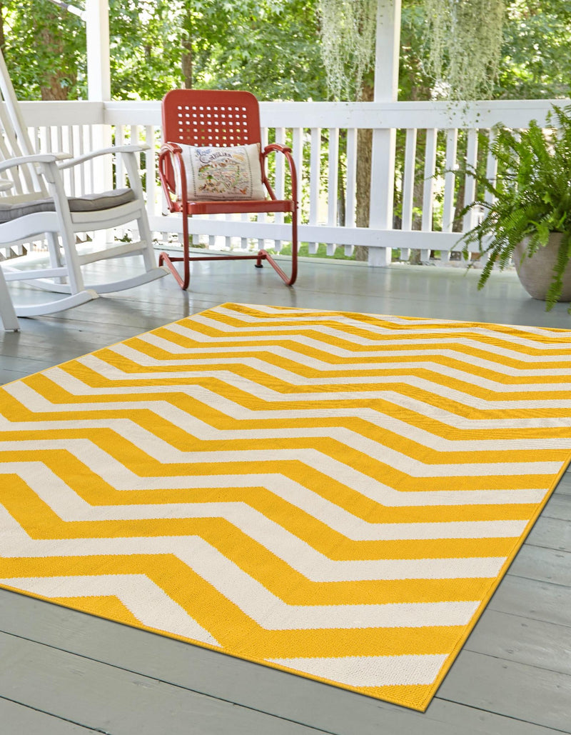 Seaside Haven Rugs Collection Area Rug - Seafarer Rectangle Yellow lifestyle 5