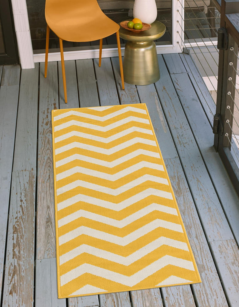 Seaside Haven Rugs Collection Area Rug - Seafarer Runner Yellow lifestyle 35