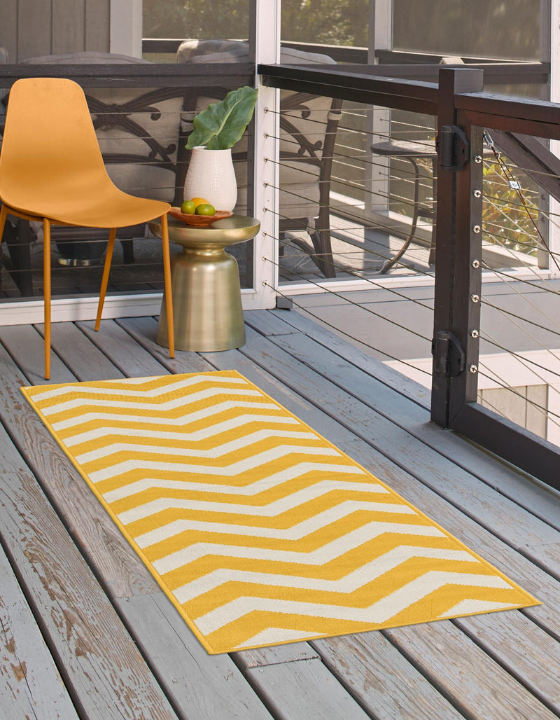Seaside Haven Rugs Collection Area Rug - Seafarer Runner Yellow lifestyle 41