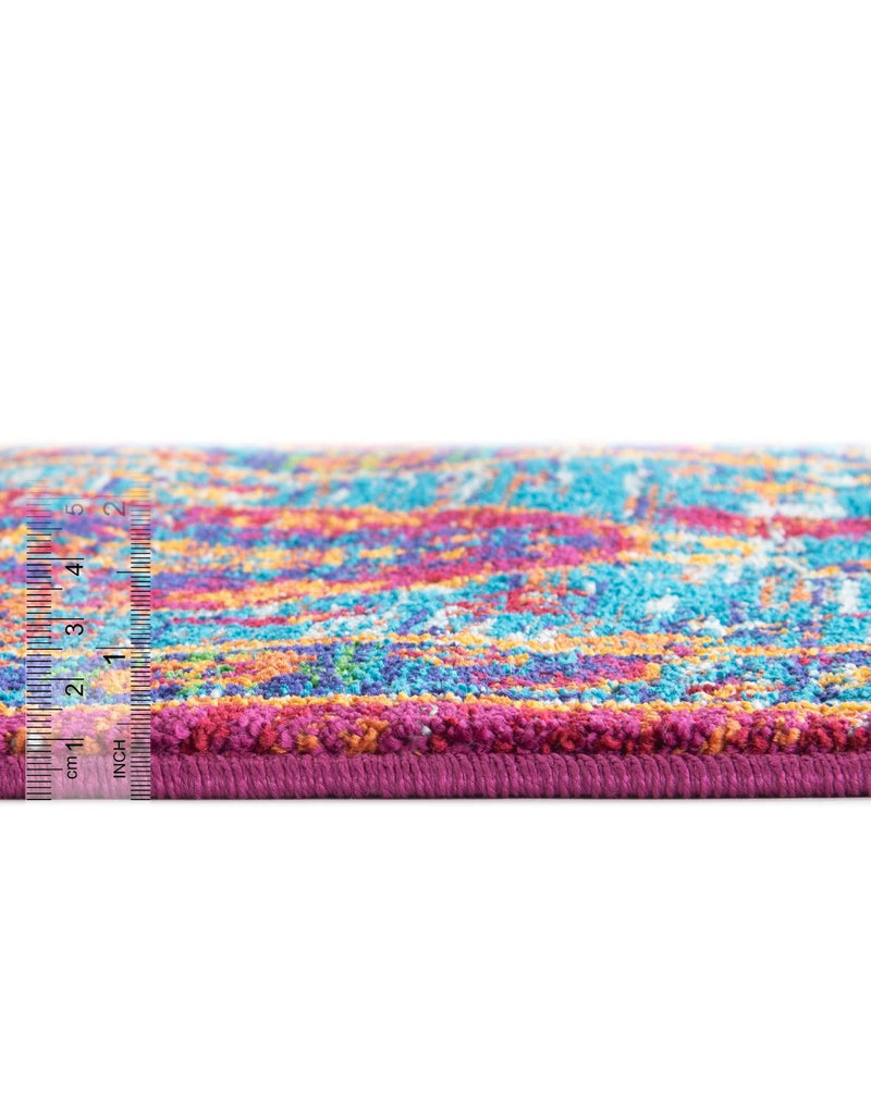 Caribbean Cove Collection Area Rug - Canouan Rectangle Pink Blue lifestyle 4