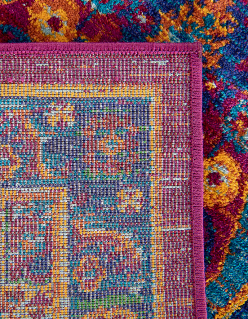 Caribbean Cove Collection Area Rug - Canouan Rectangle Pink Blue lifestyle 8