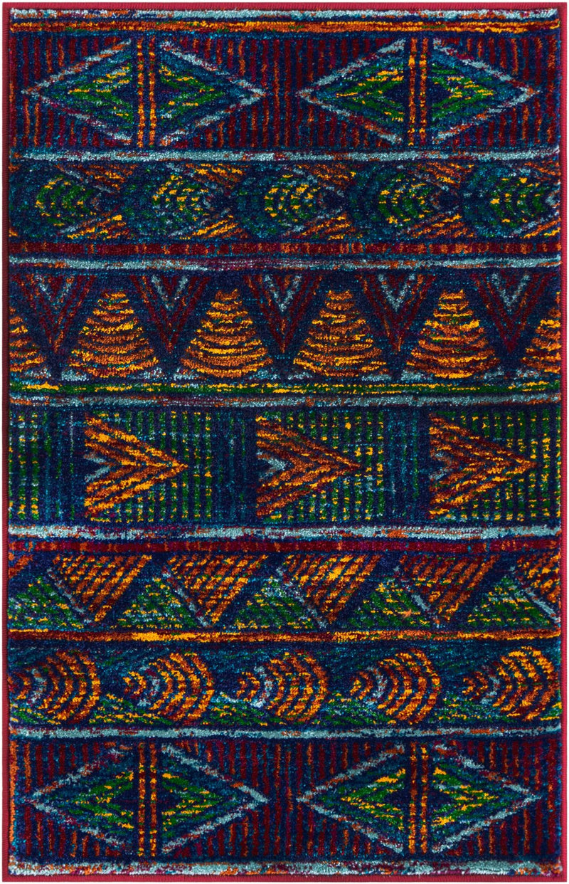 Caribbean Cove Collection Area Rug - Trinidad Rectangle Multi lifestyle 2