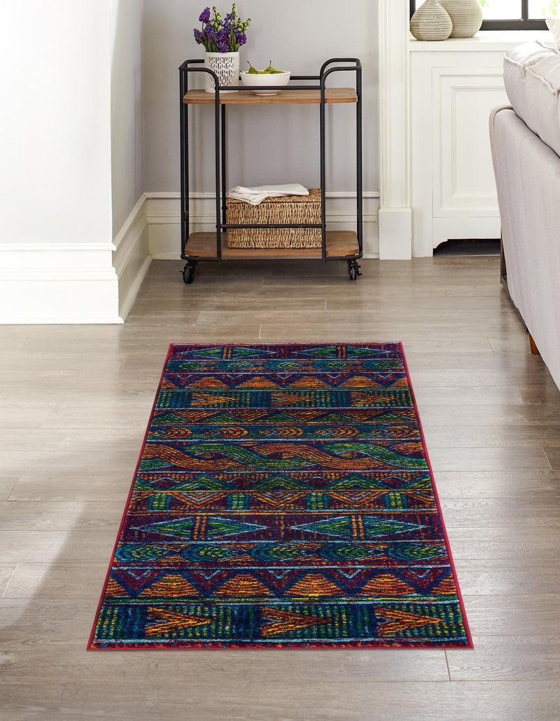 Caribbean Cove Collection Area Rug - Trinidad Runner Multi lifestyle 20