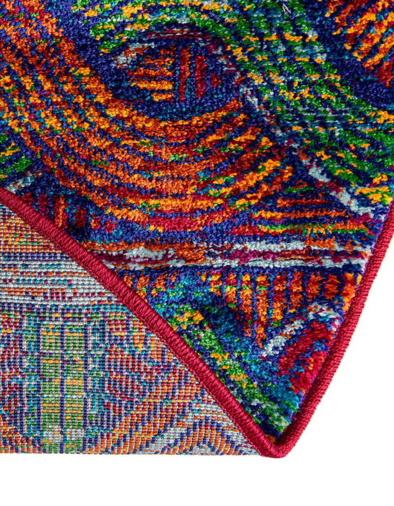 Caribbean Cove Collection Area Rug - Trinidad Round Multi lifestyle 31