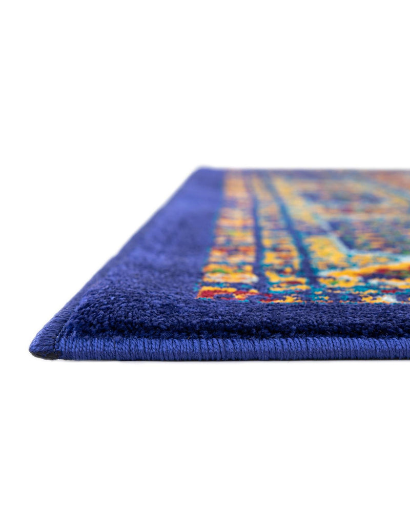 Caribbean Cove Collection Area Rug - Grenada Rectangle Navy Blue lifestyle 12