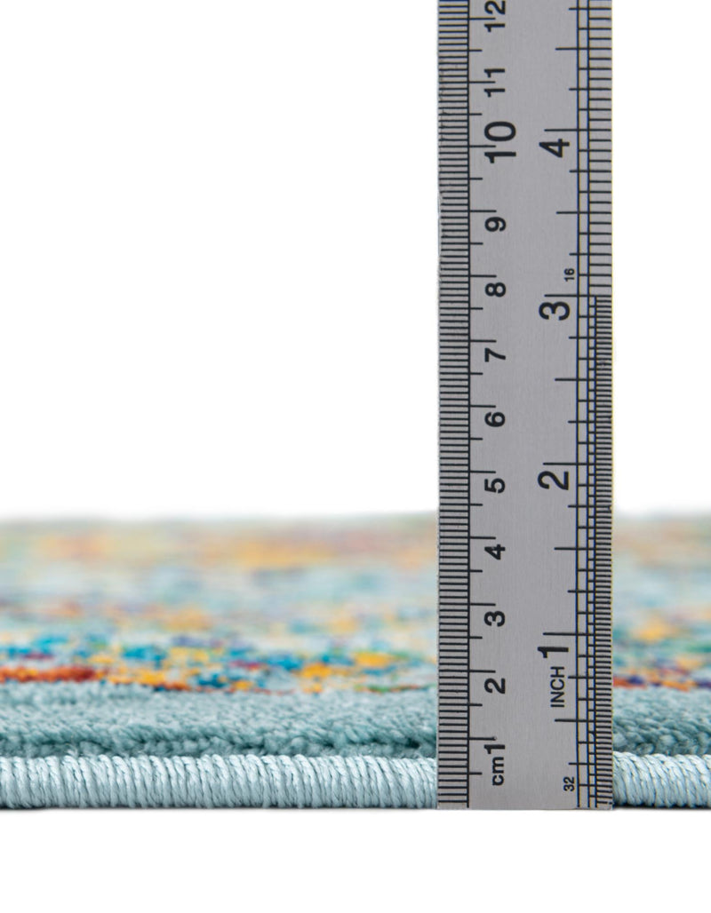 Caribbean Cove Collection Area Rug - Grenada Rectangle Aqua lifestyle 7