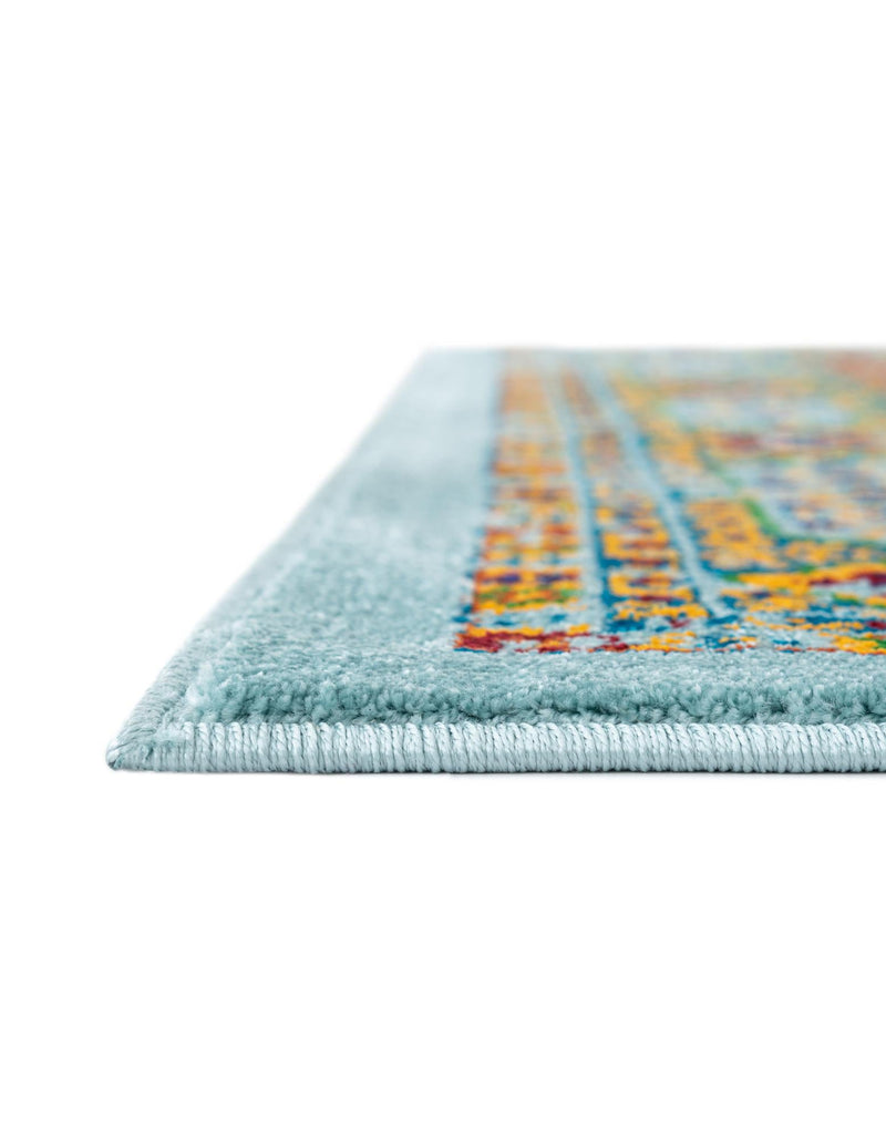 Caribbean Cove Collection Area Rug - Grenada Rectangle Aqua lifestyle 11