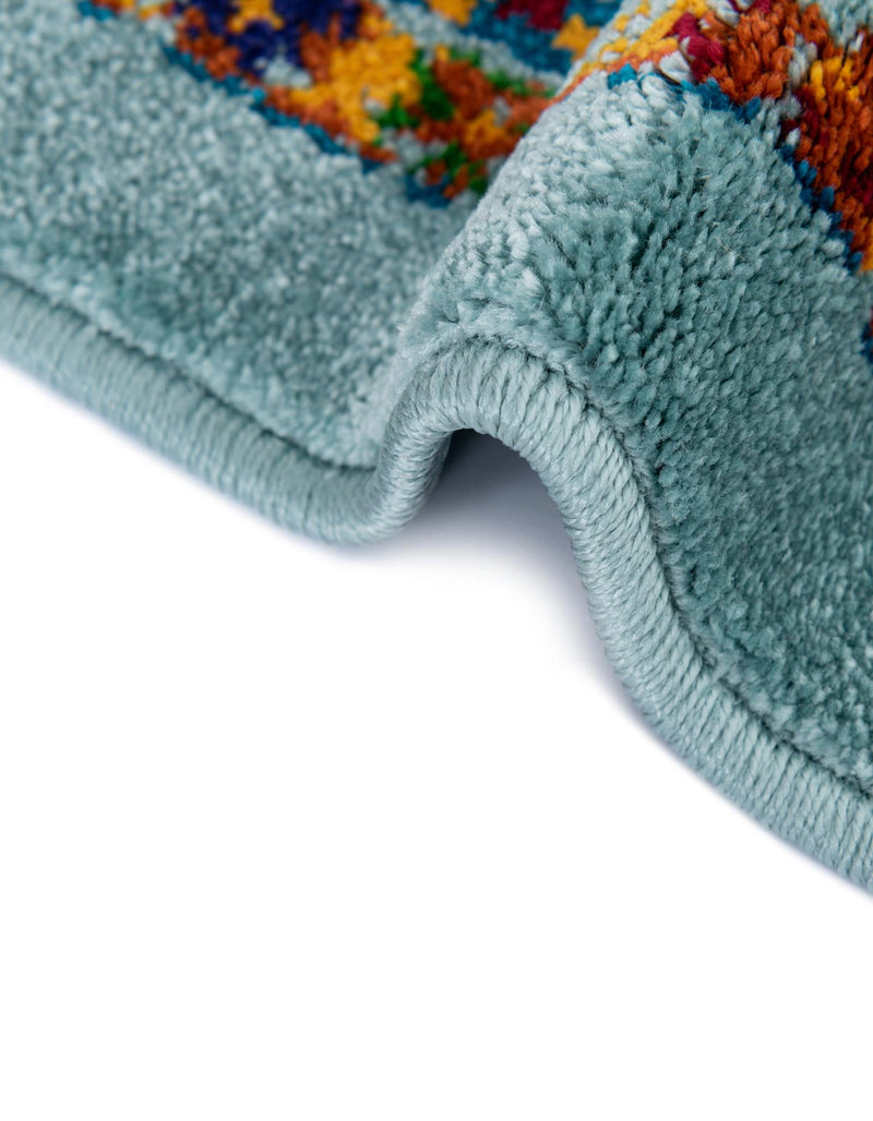 Caribbean Cove Collection Area Rug - Grenada Rectangle Aqua lifestyle 17