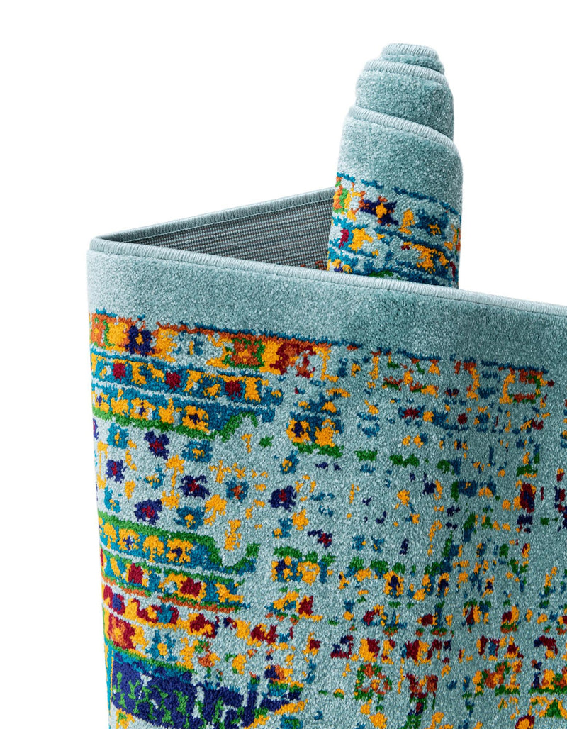 Caribbean Cove Collection Area Rug - Grenada Rectangle Aqua lifestyle 19