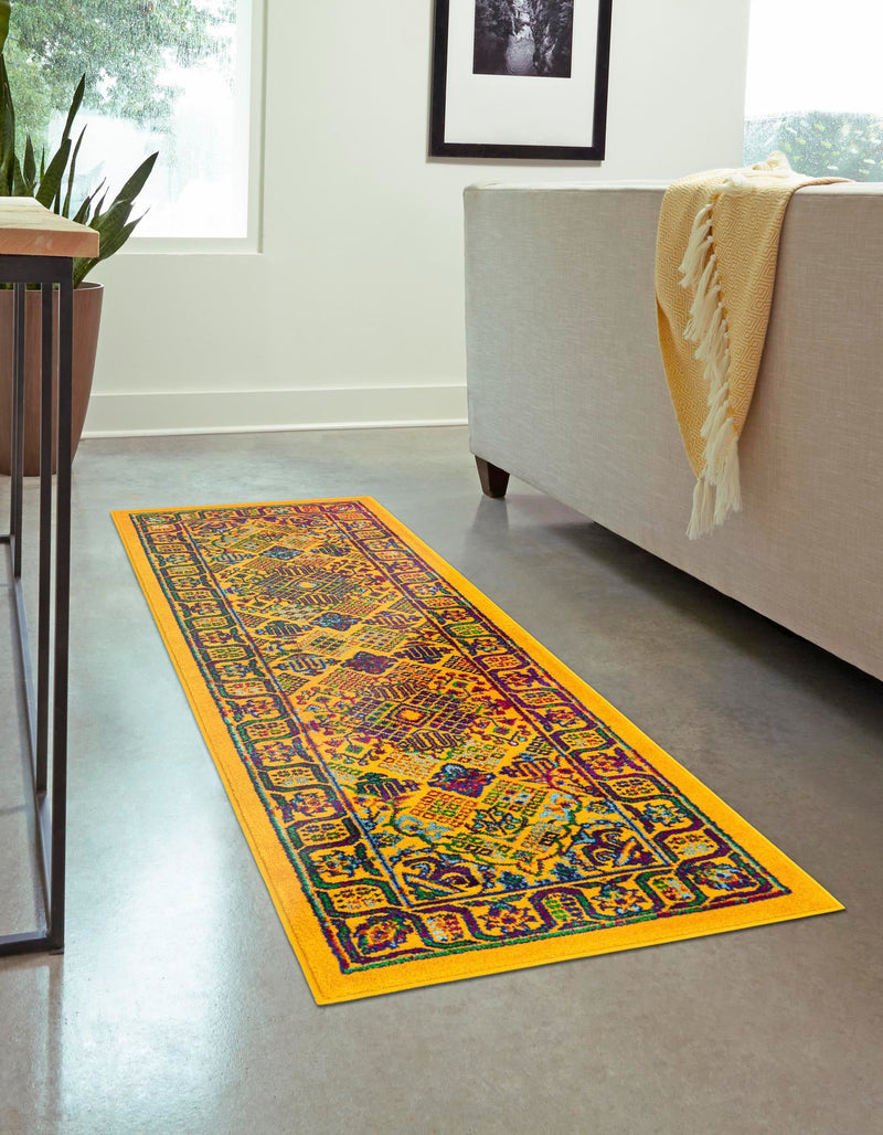 Caribbean Cove Collection Area Rug - Mustique Runner Multi lifestyle 43