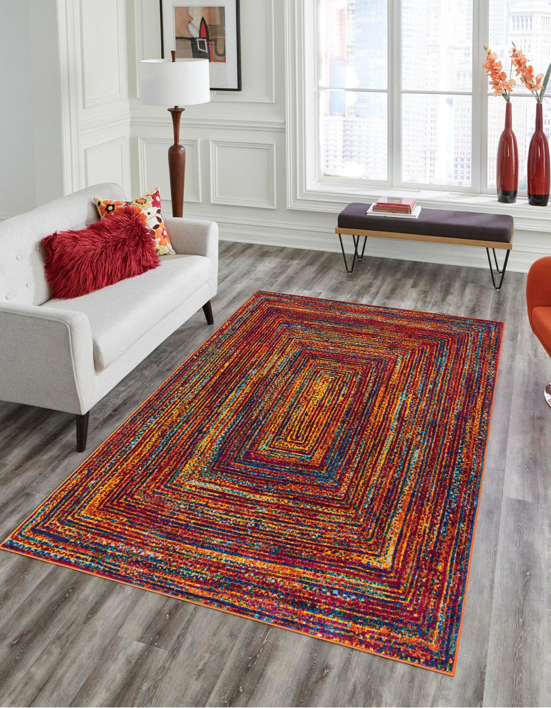 Caribbean Cove Collection Area Rug - Martinique Rectangle Multi lifestyle 2