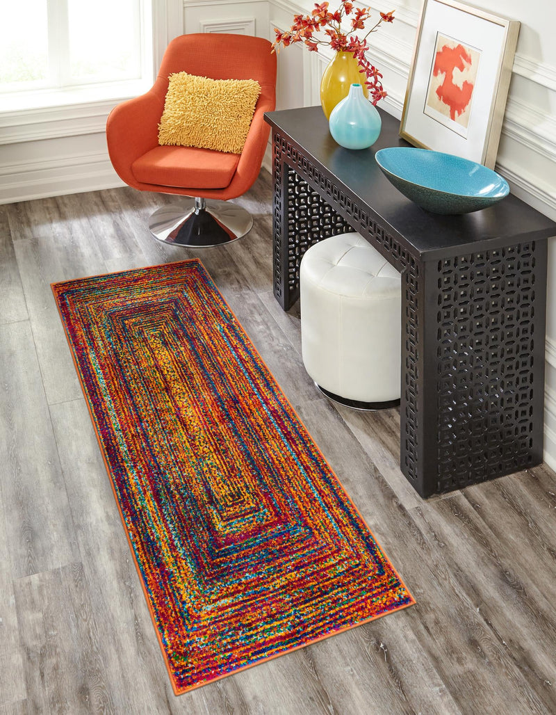 Caribbean Cove Collection Area Rug - Martinique Runner Multi lifestyle 18