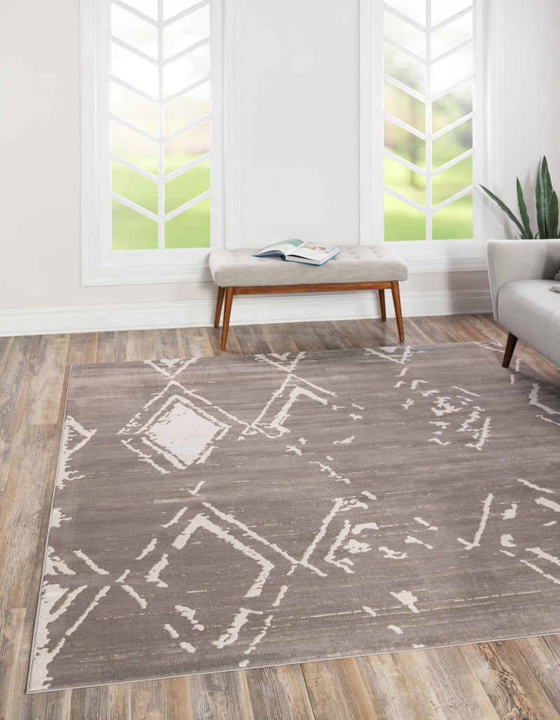 Metro Heights Collection Area Rug - Madison Square Gray lifestyle 66