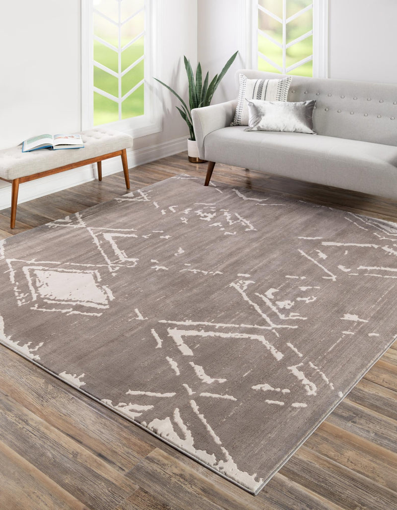 Metro Heights Collection Area Rug - Madison Square Gray lifestyle 80