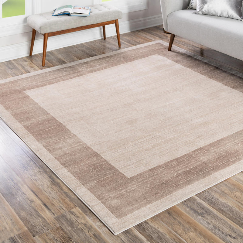 Metro Heights Collection Area Rug - Park Square Beige lifestyle 150
