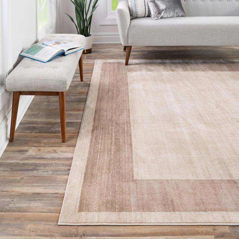 Metro Heights Collection Area Rug - Park Square Beige lifestyle 152