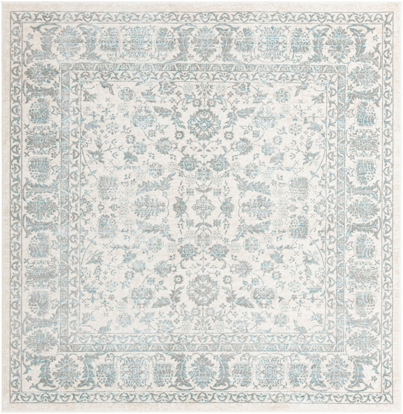 Metro Heights Collection Area Rug - Astoria Square Teal lifestyle 23