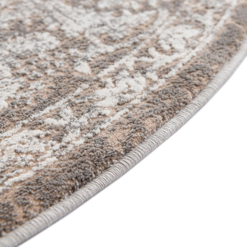 Metro Heights Collection Area Rug - Astoria Round Gray lifestyle 50