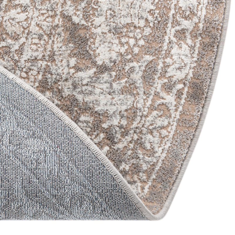 Metro Heights Collection Area Rug - Astoria Round Gray lifestyle 62