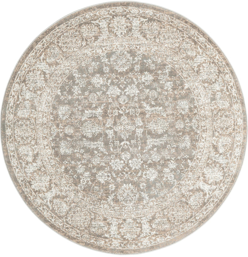 Metro Heights Collection Area Rug - Astoria Round Gray lifestyle 20