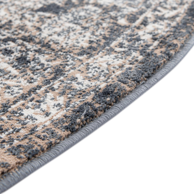 Metro Heights Collection Area Rug - Astoria Round Navy Blue lifestyle 60