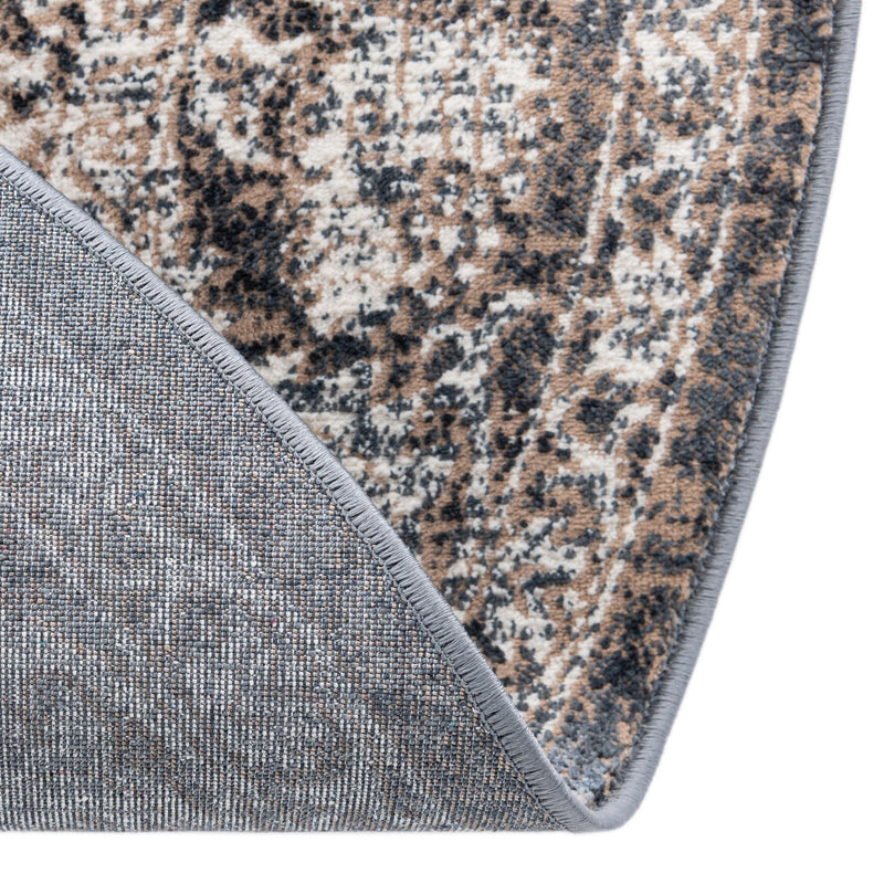 Metro Heights Collection Area Rug - Astoria Round Navy Blue lifestyle 67