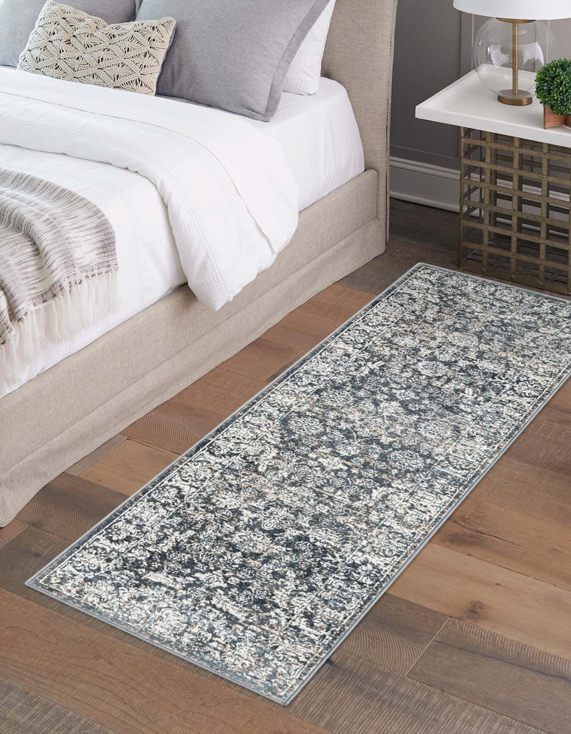 Metro Heights Collection Area Rug - Astoria Runner Navy Blue lifestyle 30