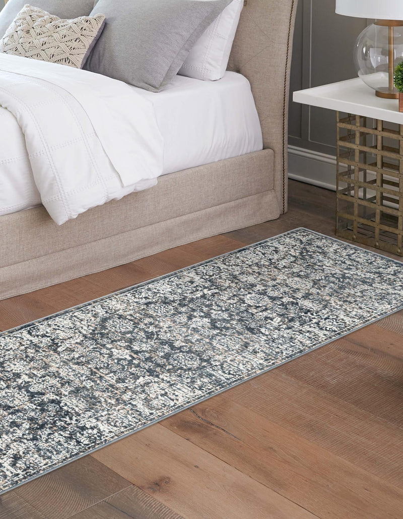 Metro Heights Collection Area Rug - Astoria Runner Navy Blue lifestyle 36