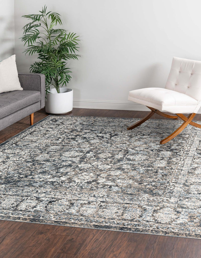 Metro Heights Collection Area Rug - Astoria Square Navy Blue lifestyle 42