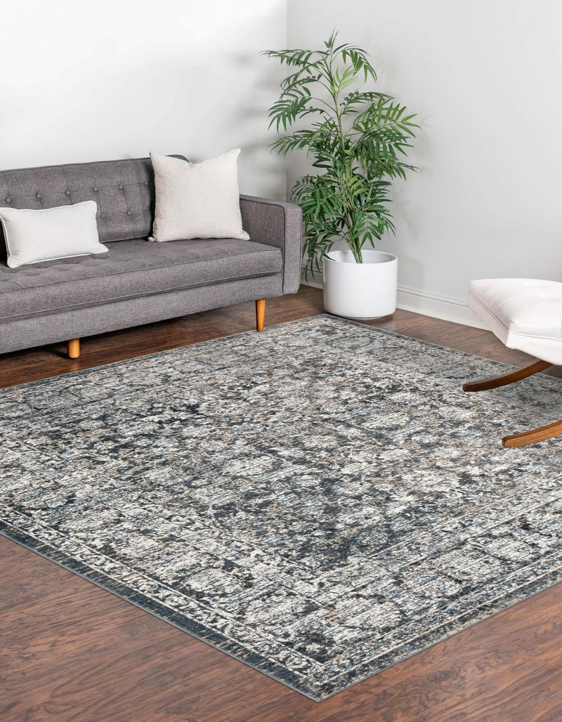 Metro Heights Collection Area Rug - Astoria Square Navy Blue lifestyle 51
