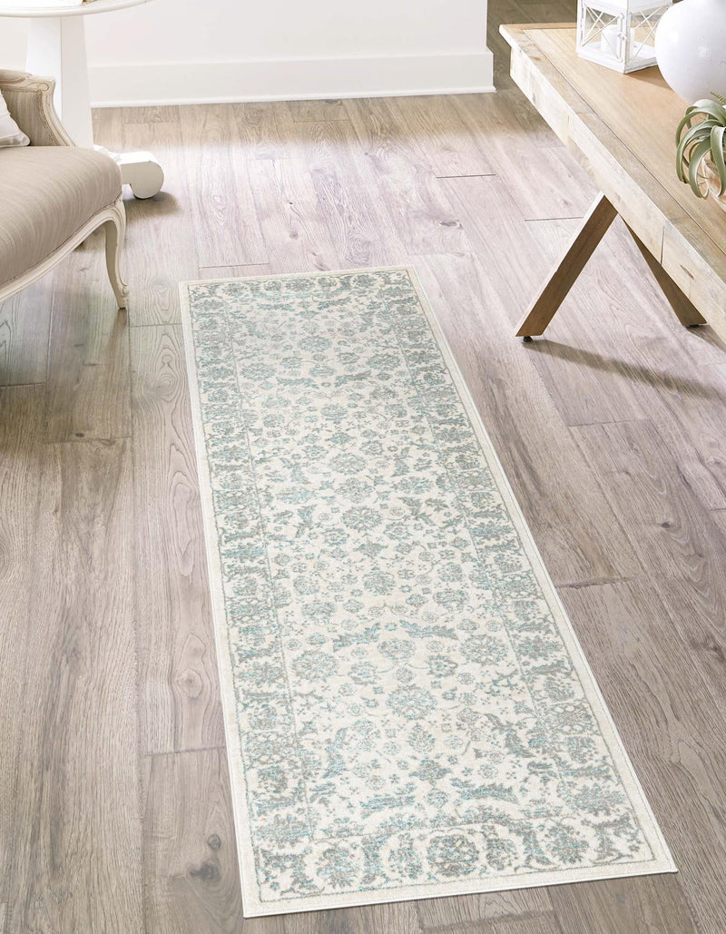 Metro Heights Collection Area Rug - Astoria Runner Teal lifestyle 28