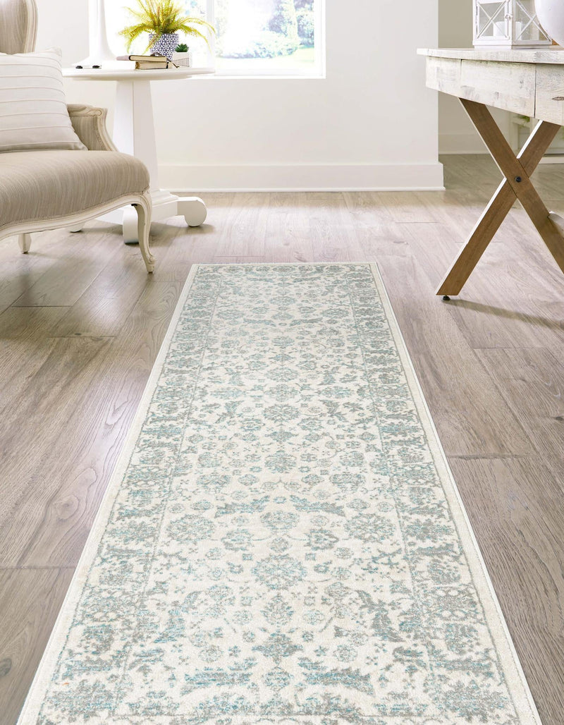 Metro Heights Collection Area Rug - Astoria Runner Teal lifestyle 34