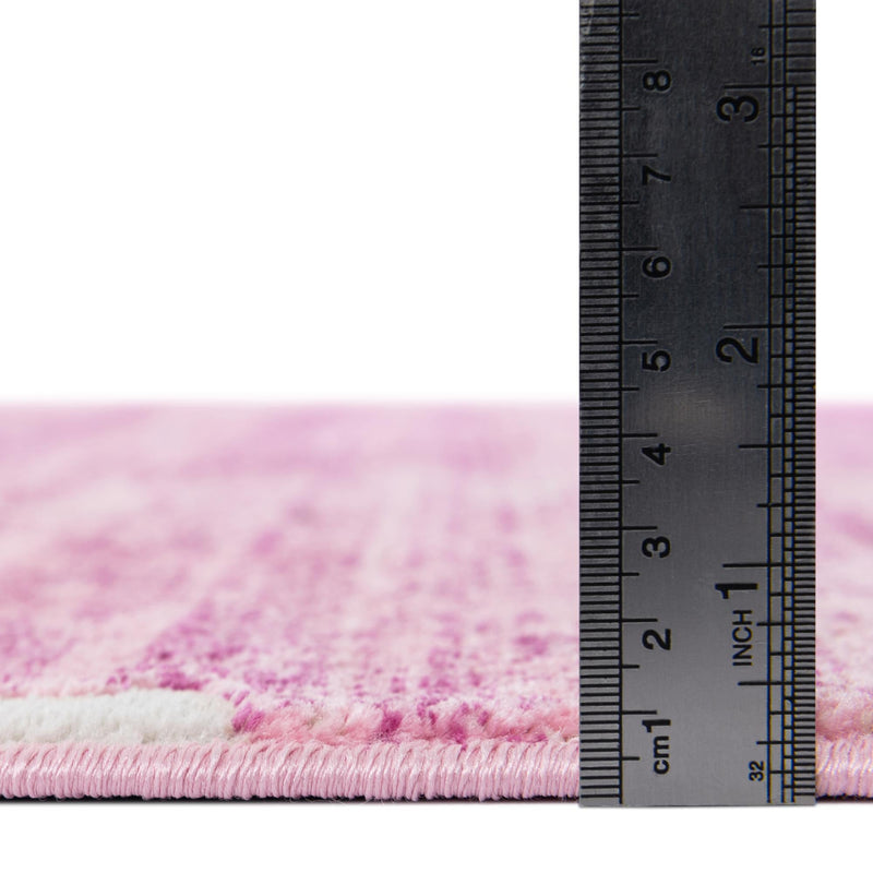 Metro Heights Collection Area Rug - Madison Rectangle Pink lifestyle 26