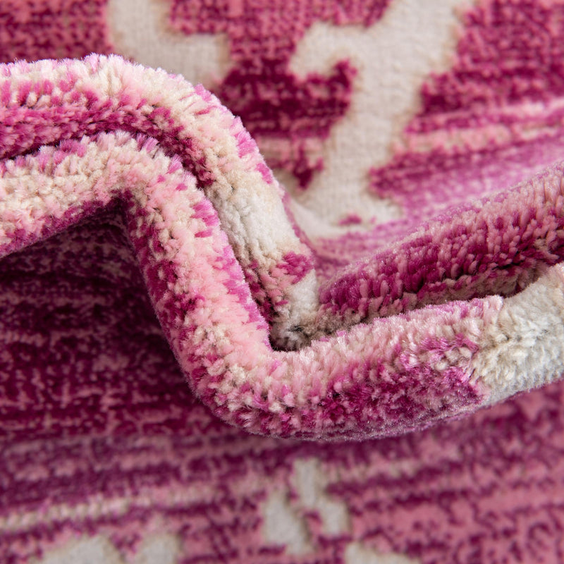 Metro Heights Collection Area Rug - Madison Rectangle Pink lifestyle 29