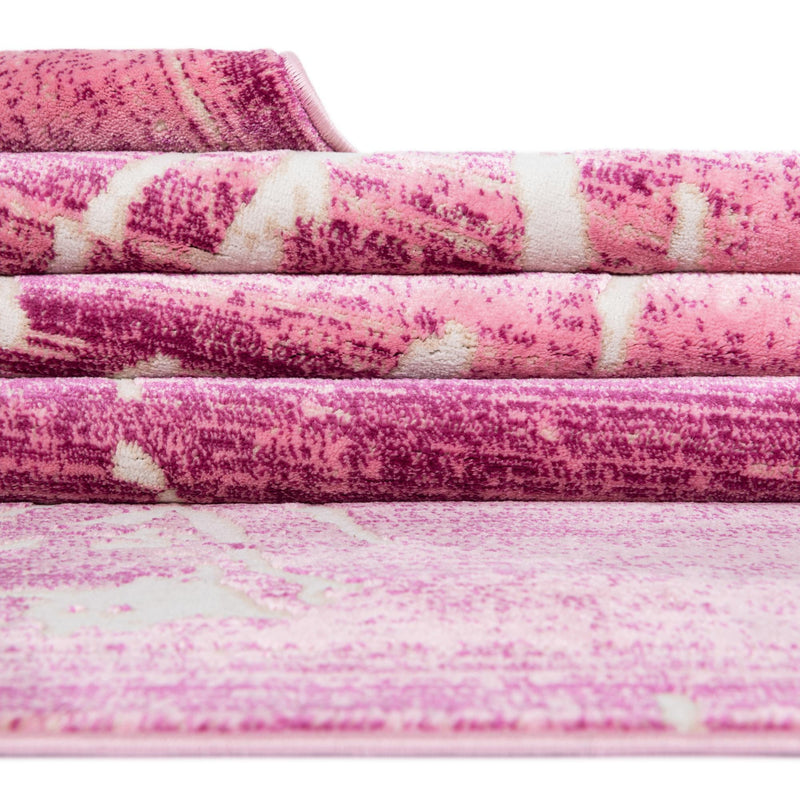 Metro Heights Collection Area Rug - Madison Rectangle Pink lifestyle 35