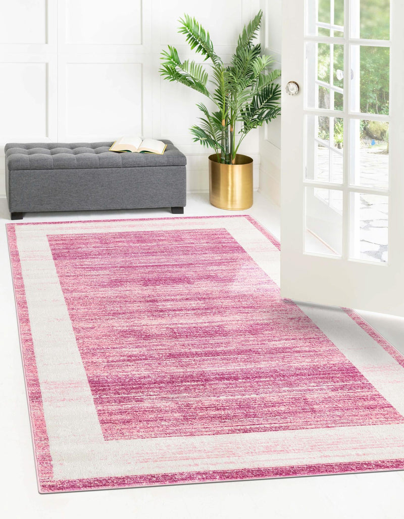 Metro Heights Collection Area Rug - Park Rectangle Pink lifestyle 5