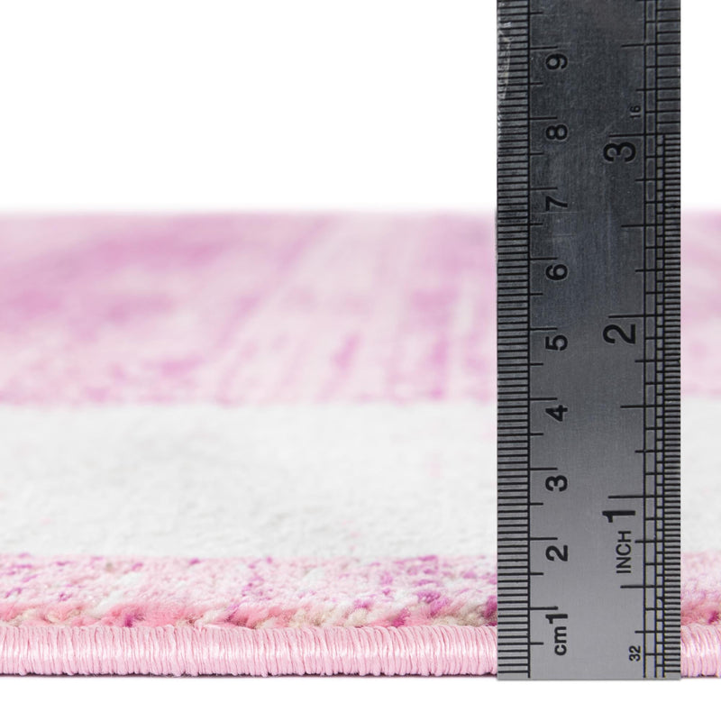 Metro Heights Collection Area Rug - Park Rectangle Pink lifestyle 41