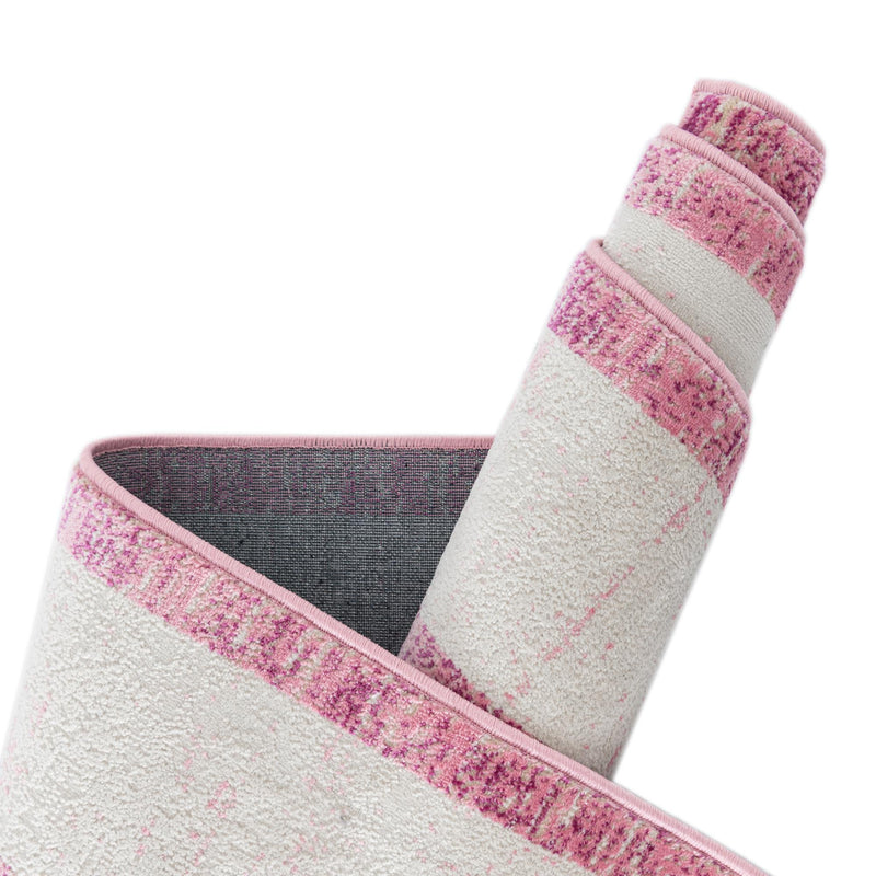 Metro Heights Collection Area Rug - Park Rectangle Pink lifestyle 49
